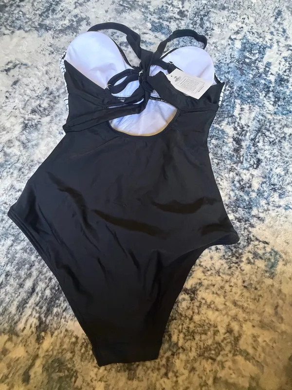 B2prity Women's One Piece Swimdress Swimsuit Tummy Control S - Image 5
