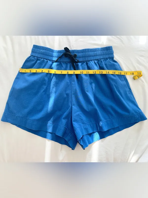 Everlane Seersucker Boxer Short – Royal Blue – S - Image 6