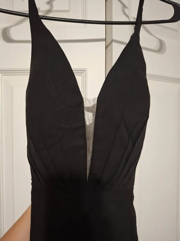 Formal Elegant Bridesmaid Dress Black Size L - Image 4