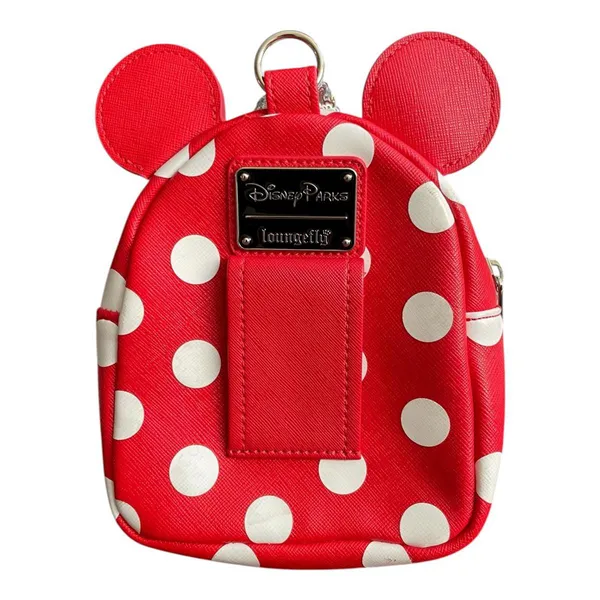 Loungefly Disney Park Minnie Mouse Wristlet Belt Pouch Backpack-Shaped Polka Dot - Image 2