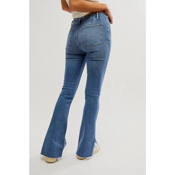 Free People Level Up Slit Bootcut Jeans Sz 28 - Image 2