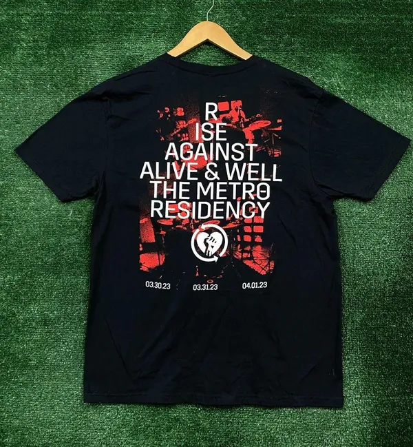Rise Against Alive & Well Metro Residency Punk Rock Band T-Shirt Size Large - Image 3