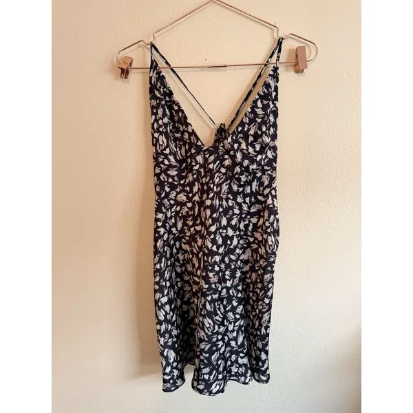 Free People Hang On Halter Printed Slip Dress in Night Combo Women’s Size M‎ - Image 4