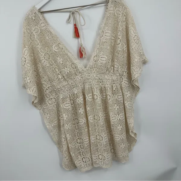Xhilaration Lace Boho Swimsuit Cover Up Size XL Pool Beach - Image 3