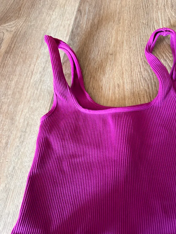 Free People Ruched Purple Crop Top - Image 4