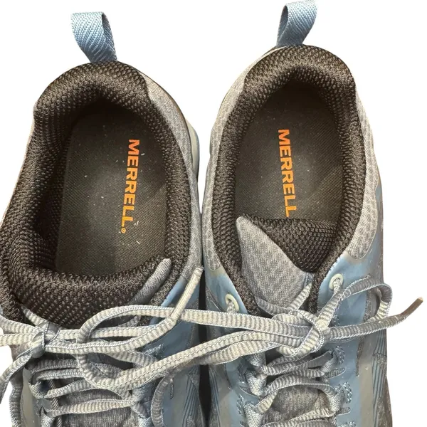 Merrell Shoes Womens Size 9.5 Gray Blue Mesh‎ Vibram Trail Sneakers J034434W - Image 3