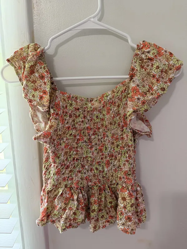 Floral Peplum Top - Image 2