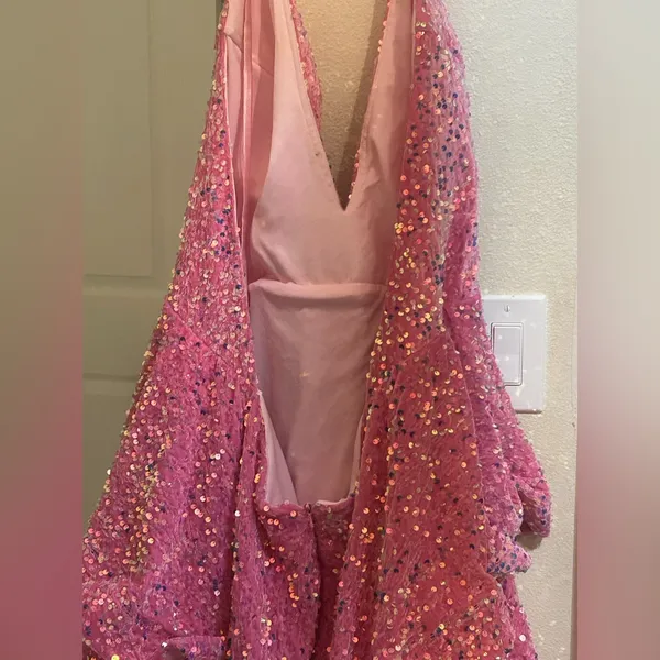 Sequin Dress Pink Size 2X - Image 8