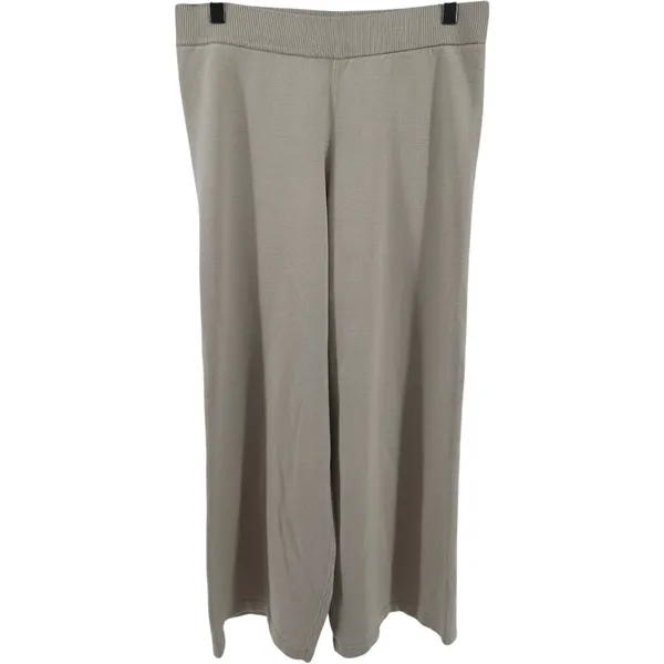 One Grey Day Toni Wide Leg Pants Pull On High Waist Lounge Canvas Beige L NWOT - Image 2