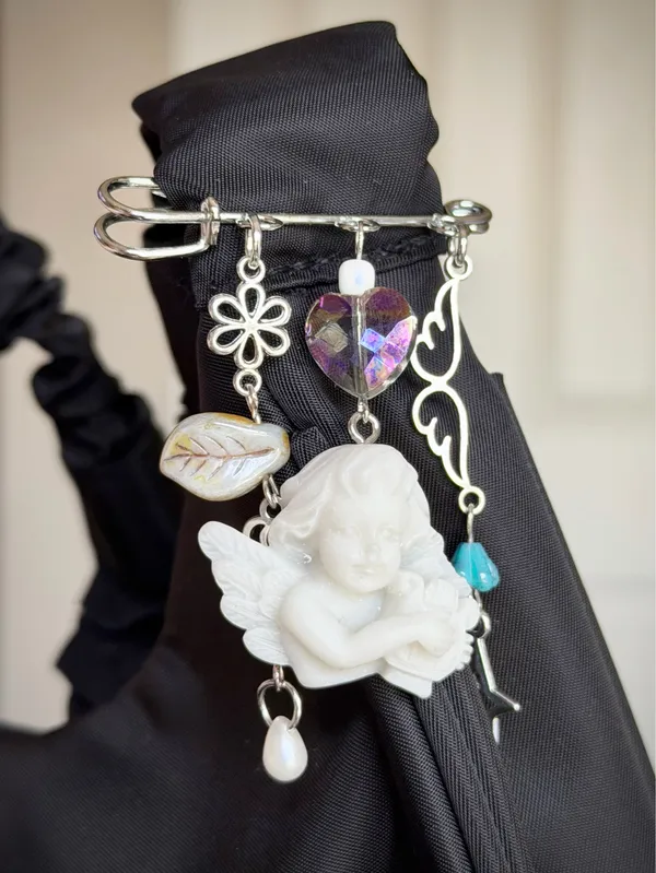Handmade Czech glass beads mix bag charm👼🌀🩵 - Image 2