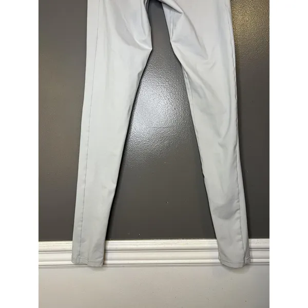Lounge Leggings Womens Medium White Logo Waist Stretch Ankle Pants Gym Athletic - Image 6