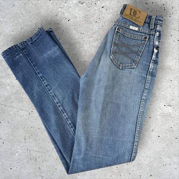 Vintage DEE CEE Denim Jeans USA Wmns 24x33 70's‎ 80's Western Cowgirl - Image 2