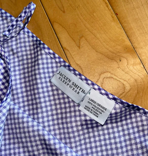 Summer Night Gown Purple Size L - Image 3