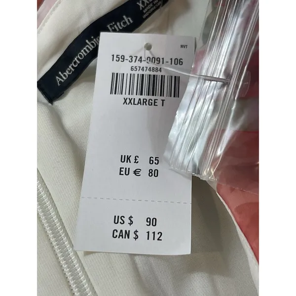 Abercrombie & Fitch Floral Strawberry Sheer Lined Tiered Strapless Dress NWT - Image 7