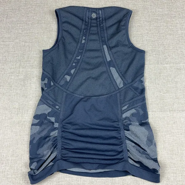 Athleta Tank Top Womens Small Blue Camouflage Jersey Breathable Moisture Wicking - Image 8