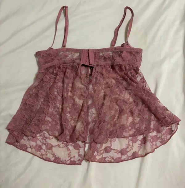 Urban Outfitters Out From Under Cherie Sheer Lace Babydoll Cami - Image 3
