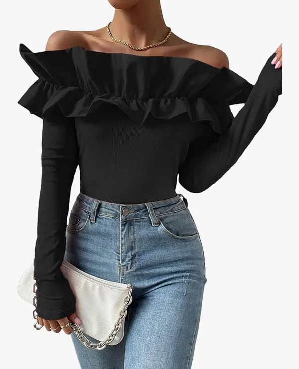 Ruffled Top Blue - Image 3