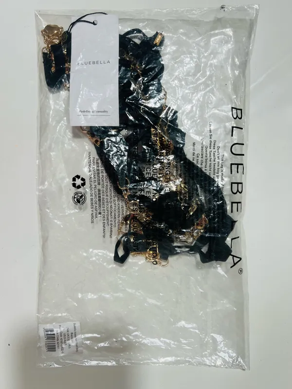 Bluebella Azalea Open Bodysuit Black/Gold - XL - Image 4