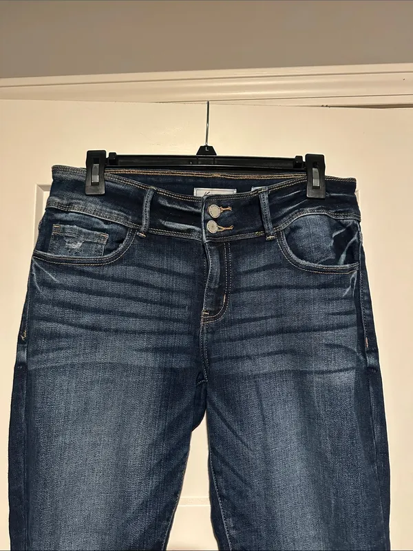 KanCan Dark Blue Women's Stretch Skinny Jeans - Image 2