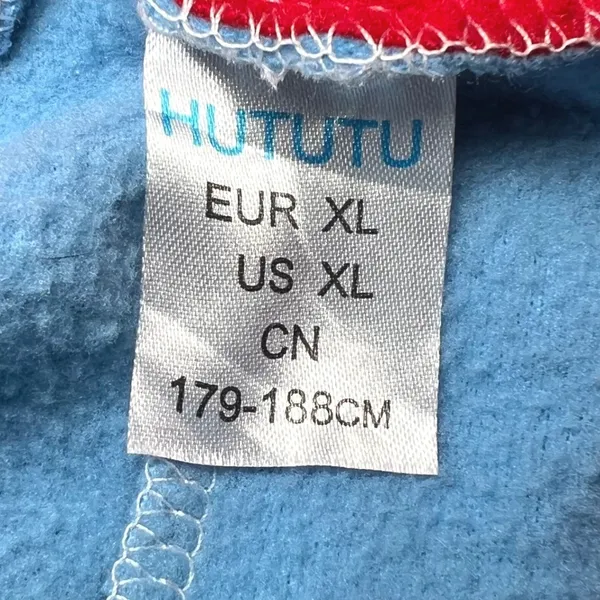 Disney Stitch Adult Size XL Costume Kigurumi Pajamas Blue Hututu‎ Fleece - Image 4