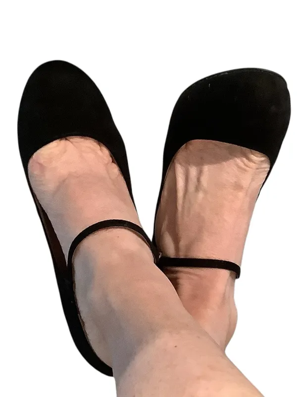 American Rag CIE Black Suede Mary Jane Block Heels WORN ONCE for 3 hours - Image 11