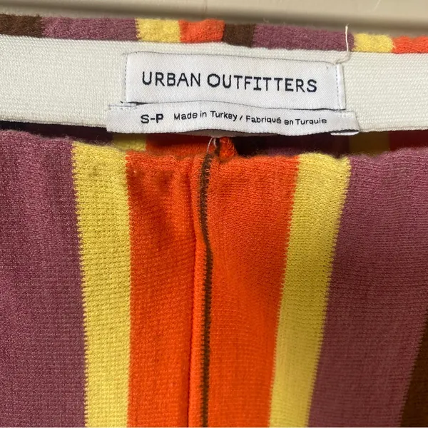 Urban Outfitters Bali Multi-color Striped Low-Rise boho Flare Stretch Pant Si… - Image 7