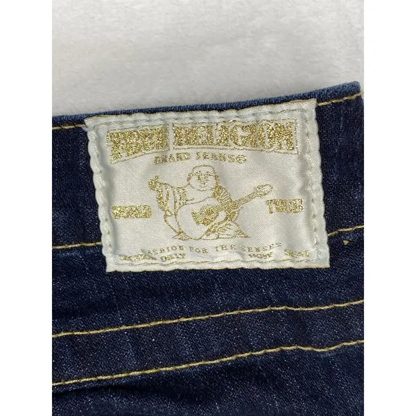 True‎ Religion Women's Billy Low Rise Straight Dark Jeans Size 32x34 - Image 13