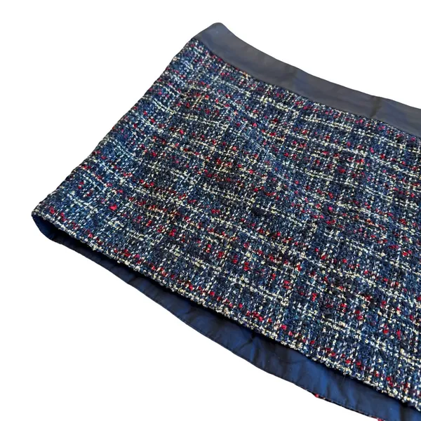 Abercrombie & Fitch Super Short Mini Skirt Wool Plaid Retro Size 10/30 Women's - Image 4