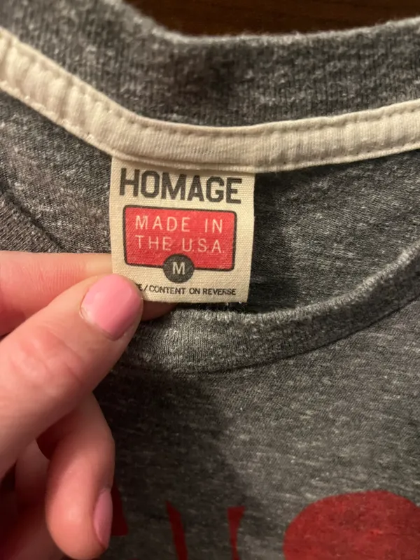 Homage Ohio State Tee Shirt Gray Size M - Image 3