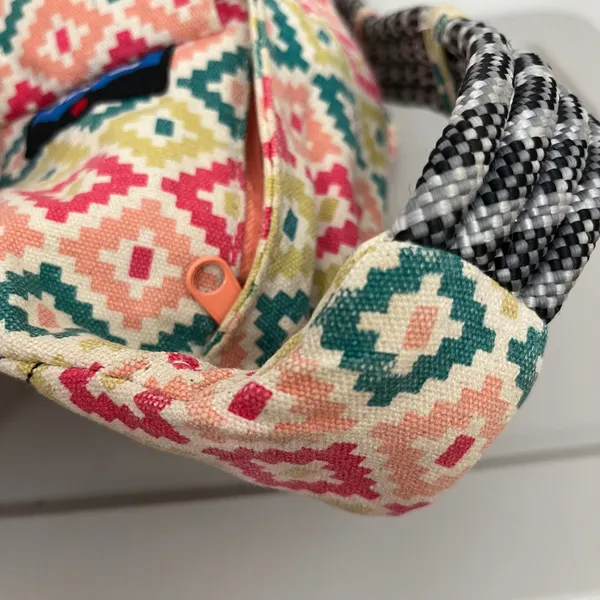 KAVU Rope Sling‎ Bag Backpack Boho Aztec Montage Boho Festival Hippie - Image 4