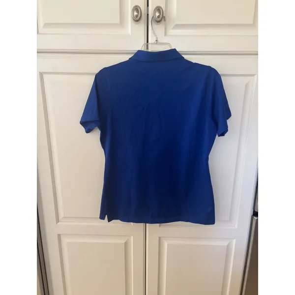 Peter Millar Womens Royal Blue Golf Polo Shirt Moisture Management Medium - Image 6
