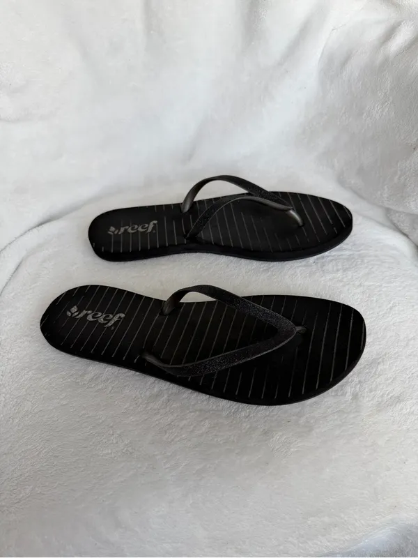 Reef Womens Sandals Size 8 Stargazer Prints | Black Stripes Waterproof Soft - Image 7