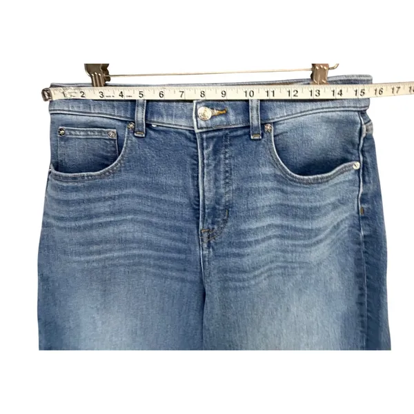 Spanx Wide Leg Denim Jeans Womens‎ 29 Light Wash Blue High Waist Modern Classic - Image 7