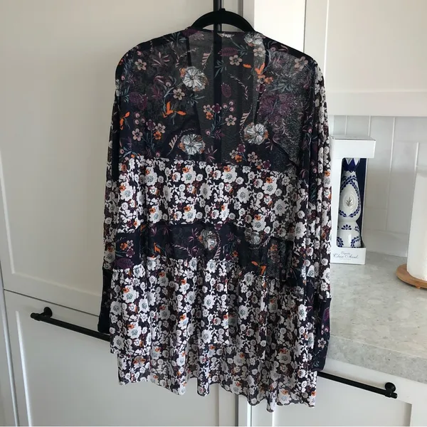 Free People Boho Chic Floral Tunic Top - Image 8