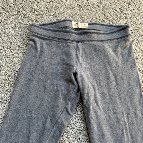 Hollister Gray Cotton Leggings Size Extra Small - Image 4