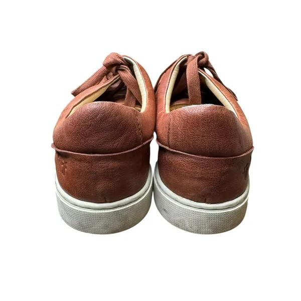 👟 Frye Ivy Low Top Leather Sneakers‎ Women’s 10 Brown Lace Up Casual 👟 - Image 4