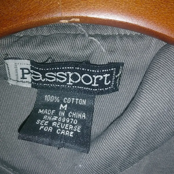 Passport M Cotton Military Army Green Zip Front Shacket Light Jacket - Image 8
