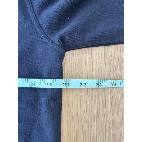 LAUREN RALPH LAUREN CLASSIC NAVY BLUE CREWNECK COTTON SWEATSHIRT Small P 2230 - Image 4