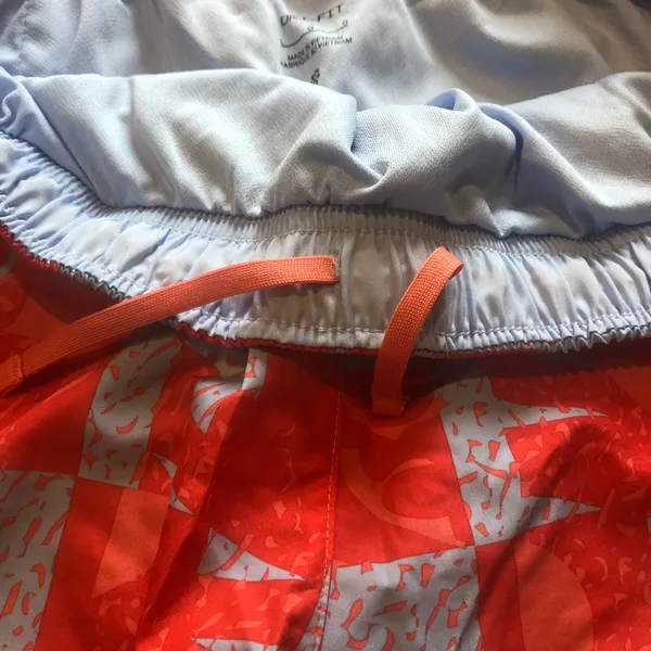 Nike Tempo Running Shorts Orange Blue - Image 4