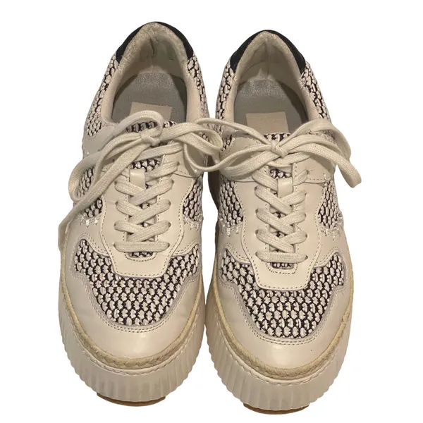 Dolce Vita Women's Platform Sneakers Espadrille Trimmed‎ Lace-Up Shoes Size 8 - Image 3