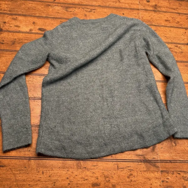 Abercrombie Fitch Sweater‎ Womens S Green Comfort Knit Crewneck Pullover - Image 5