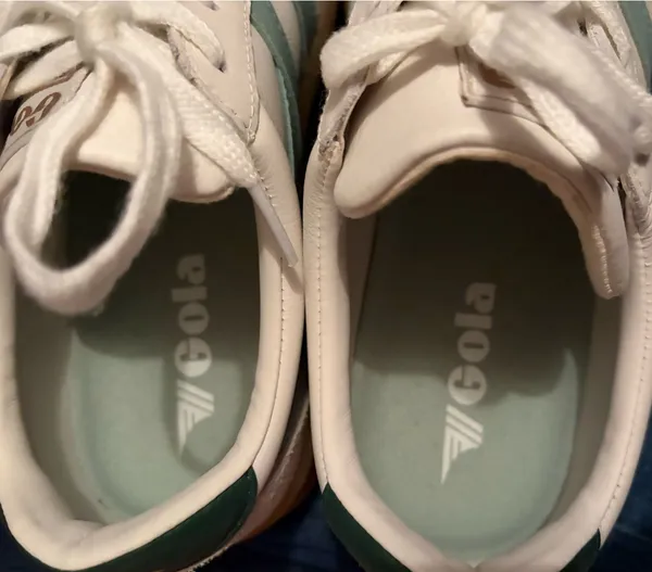 Women’s Gola Classics Viper Leather Sneaker white/evergreen - Image 4