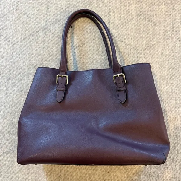 Kate Spade Cove Street Ariel Large Plum Leather Tote Bag - Image 2