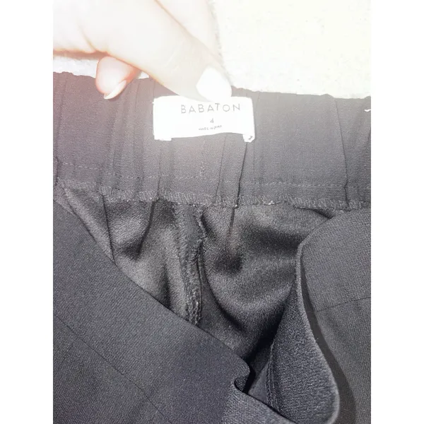 Aritzia Babaton Conan‎ Trouser Pants Womens 4 Stretch Mid Rise Black Pull On - Image 3
