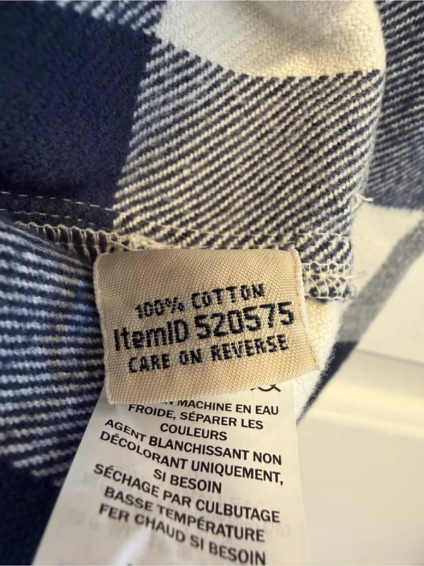 L.L. Bean 100% Cotton Soft Brushed Flannel Size Plaid Size Large - Image 7