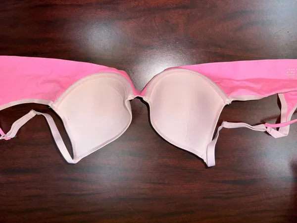 Aerie Two Toned Pink Sunnie Full Coverage Lightly Lined Bra Size 32C - Image 4