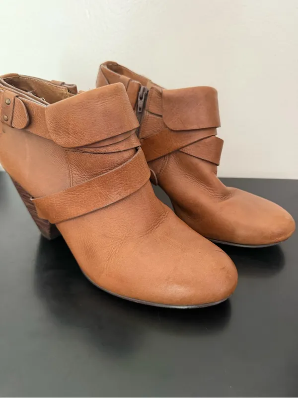 Anthropologie Schuler & Sons Philadelphia genuine leather ankle booties size 10 - Image 2