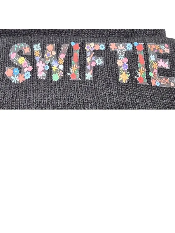 Taylor Swift “Swiftie” Beanie One Size - Black, Unisex - Image 3