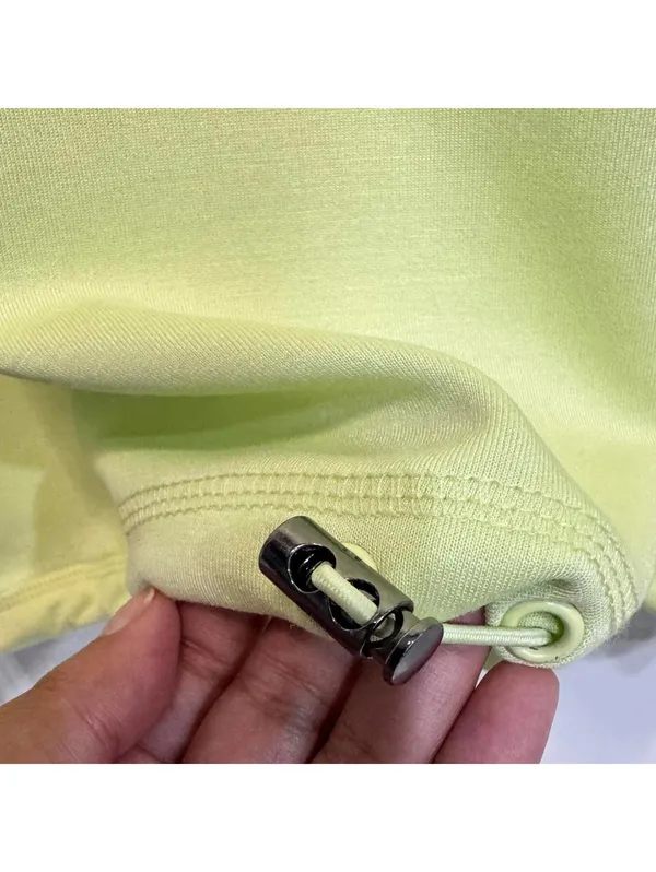 Nine West Active Aloe Green Long Sleeve Cinched Pullover Sweatshirt Plus Size 2X - Image 4