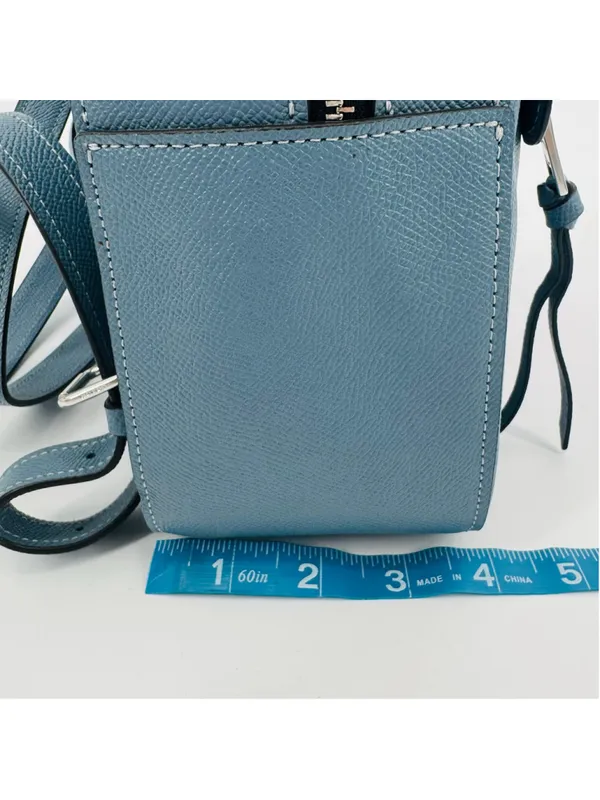 Coach CB872 Jordyn Backpack Crossgrain Leather Varsity Stripe Indigo - Image 12